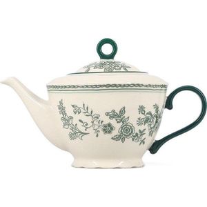 Zelená/slonovinová porcelánová konvice na čaj 920 ml Cyril – S|P Collection obraz