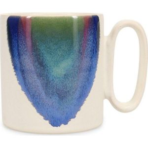 Modrý/béžový kameninový hrnek 390 ml Paint – Salt&Pepper obraz