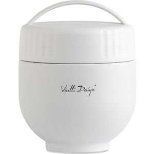 Bílá termoska na jídlo z nerezové oceli 680 ml Fuori – Vialli Design obraz