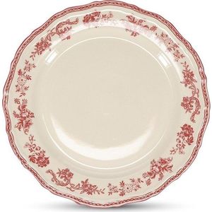 Vínový/slonovinový porcelánový talíř ø 27 cm Cyril – S|P Collection obraz