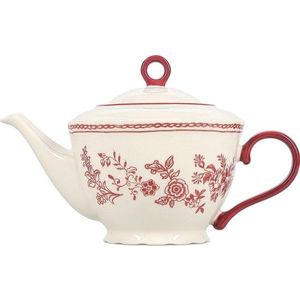 Vínová/slonovinová porcelánová konvice na čaj 920 ml Cyril – S|P Collection obraz