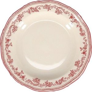 Vínový/slonovinový hluboký porcelánový talíř ø 23 cm Cyril – S|P Collection obraz