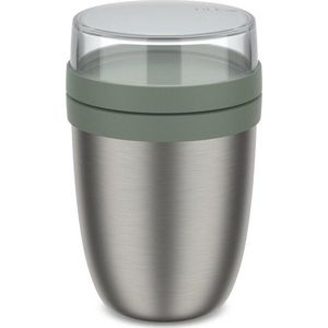 Termoska na jídlo z nerezové oceli ve stříbrné barvě/šalvějově zelená 500 ml Ellipse – Mepal obraz