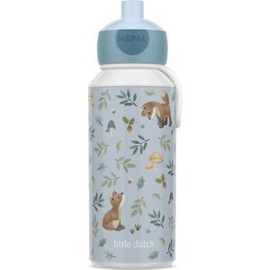 Světle modrá plastová dětská lahev 400 ml Forest Friends – Mepal obraz