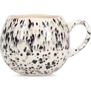 Černobílý kameninový hrnek 460 ml Muggies – Salt&Pepper obraz