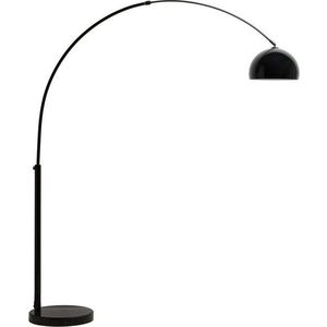 Černá stojací lampa s kovovým stínidlem (výška 160 cm) Madali – Kave Home obraz