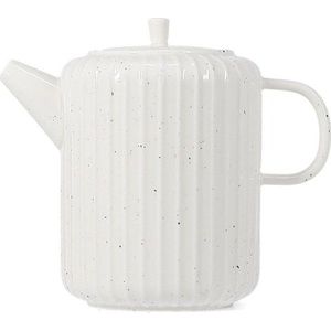 Bílá konvice na čaj z kostního porcelánu 540 ml Ora Gloss – Salt&Pepper obraz