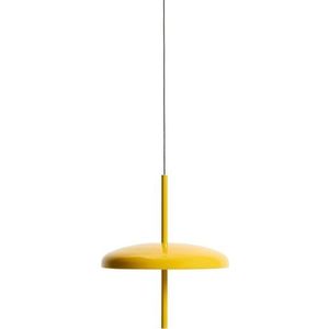 Žluté LED stmívatelné závěsné svítidlo s kovovým stínidlem ø 16 cm Porte – Kave Home obraz