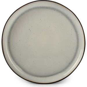 Černý/béžový talíř z kameniny ø 27 cm Lunar – Salt&Pepper obraz