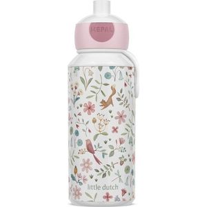 Bílá/růžová plastová dětská lahev 400 ml Fairy Wonders – Mepal obraz