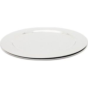 Servírovací nerezové talíře v sadě 2 ks ve stříbrné barvě ø 33 cm Nirela – Kave Home obraz