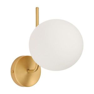 Bílé/ve zlaté barvě kovové nástěnné svítidlo ø 15 cm Brisia – Kave Home obraz