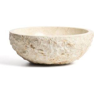 Béžové kamenné kulaté umyvadlo ø 40 cm Orvane – Kave Home obraz