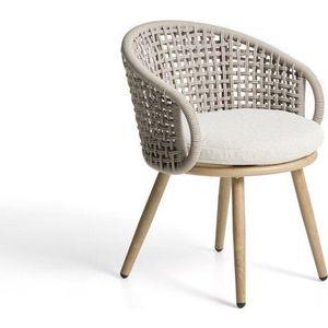 Taupe polstrovaná zahradní židle Lidario – Kave Home obraz