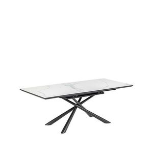 Rozkládací jídelní stůl s přídavnou deskou s keramickou deskou 90x160 cm Theone – Kave Home obraz