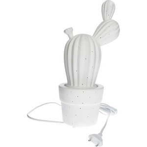 Bílá porcelánová lampa ve tvaru kaktusu Brandani Cactus obraz