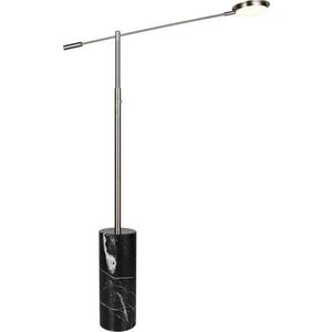 Černá/ve stříbrné barvě LED stojací lampa (výška 145 cm) Fiore – Trio Select obraz
