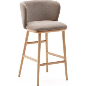 Světle hnědá barová židle (výška sedáku 65 cm) Ciselia – Kave Home obraz