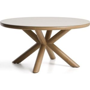 Kulatý zahradní jídelní stůl s keramickou deskou ø 148 cm Mirtia – Kave Home obraz