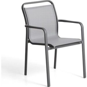 Tmavě šedá zahradní židle Luri – Kave Home obraz