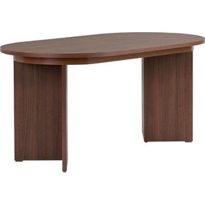 Rozkládací jídelní stůl s přídavnou deskou v dekoru ořechu 90x160 cm Sorell – Kalune Design obraz