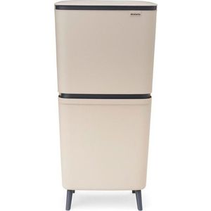 Béžový plastový odpadkový koš 25+10+10 l na tříděný odpad SortUp Recycle Hi – Brabantia obraz