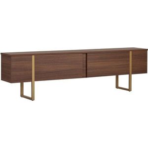 TV stolek v dekoru ořechu v tmavě přírodní barvě 180x50x30 cm Onera – Kalune Design obraz