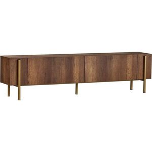 TV stolek v dekoru ořechu v tmavě přírodní barvě 180x45x30 cm Nexus – Kalune Design obraz