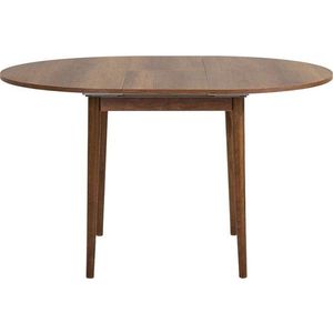 Kulatý rozkládací jídelní stůl s přídavnou deskou v dekoru ořechu ø 100 cm Viona – Kalune Design obraz