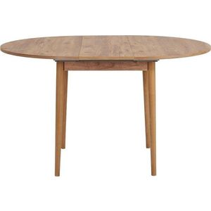 Kulatý rozkládací jídelní stůl s přídavnou deskou v dekoru borovice ø 100 cm Viona – Kalune Design obraz