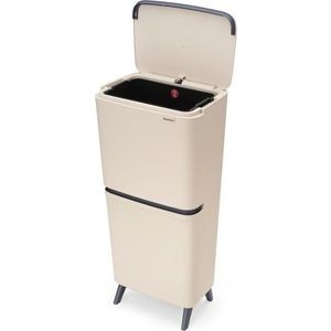 Světle šedý plastový odpadkový koš 20+25 l na tříděný odpad SortUp Recycle Hi – Brabantia obraz