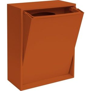 Odpadkový koš na tříděný odpad/nástěnný z recyklovaného plastu v terakotové barvě Recycling Box – ReCollector obraz