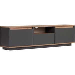 Antracitový TV stolek 160x42x30 cm Sentinel – Kalune Design obraz