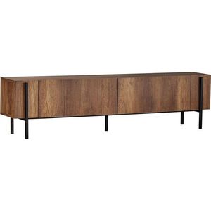 TV stolek v dekoru ořechu v tmavě přírodní barvě 180x45x30 cm Nexus – Kalune Design obraz