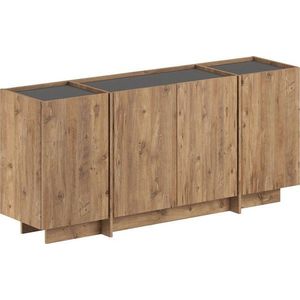 Komoda v dekoru borovice s dírou na kabely v přírodní barvě 180x80x45 cm Dorma – Kalune Design obraz