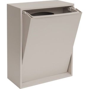 Světle šedý odpadkový koš na tříděný odpad/nástěnný z recyklovaného plastu Recycling Box – ReCollector obraz