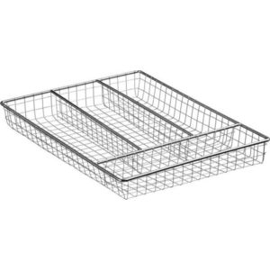 Kovový příborník do zásuvky ve stříbrné barvě 22 x 31 cm Esme – Premier Housewares obraz
