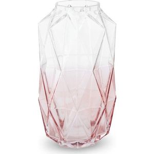 Růžová skleněná váza (výška 28 cm) Brice – Premier Housewares obraz