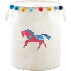 Bílý látkový dětský koš na hračky ø 38x48 cm Mimo Eclectic Horse – Premier Housewares obraz