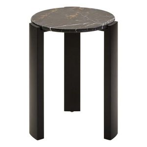 Kulatý odkládací stolek s mramorovou deskou ø 46 cm Palermo – Premier Housewares obraz