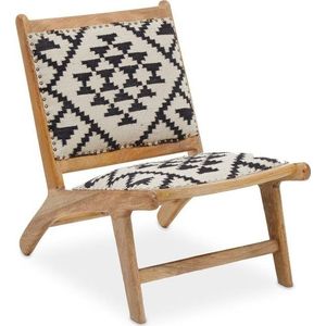 Černobílé/v přírodní barvě křeslo Cefena – Premier Housewares obraz