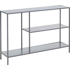 Šedý ocelový konzolový stolek 30x120 cm Acero – Premier Housewares obraz