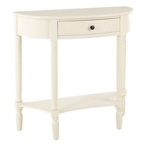 Bílý konzolový stolek z borovicového dřeva 33x81 cm Heritage – Premier Housewares obraz