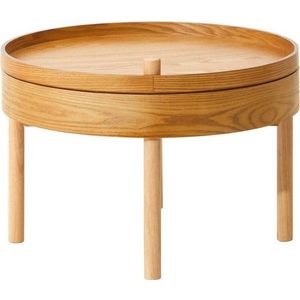 Kulatý odkládací stolek v dekoru borovice ø 60 cm Viborg – Premier Housewares obraz