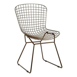 Kovová jídelní židle v bronzové barvě District – Premier Housewares obraz