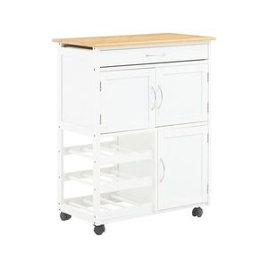 Bambusový servírovací stolek na kolečkách 37x67 cm Harlow – Premier Housewares obraz