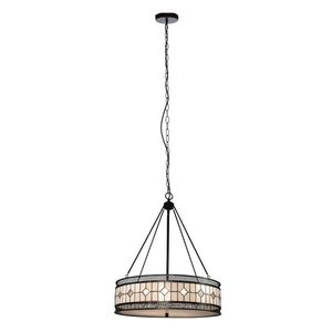 Kovové závěsné svítidlo se skleněným stínidlem ø 60 cm Waldorf – Premier Housewares obraz