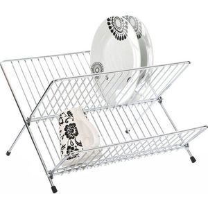 Dvoupatrový odkapávač z nerezové oceli ve stříbrné barvě 33x32 cm Laurie – Premier Housewares obraz