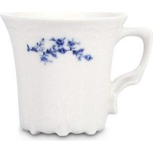 Bílý/modrý porcelánový šálek na espresso 110 ml Retro – BonBistro obraz