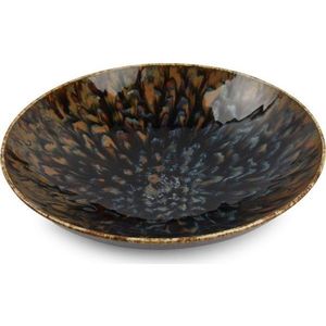 Hnědý hluboký porcelánový talíř ø 21 cm Resto – BonBistro obraz